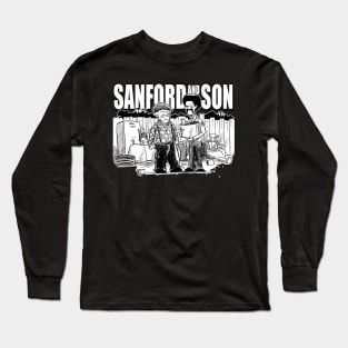 sanford and son black and white Long Sleeve T-Shirt